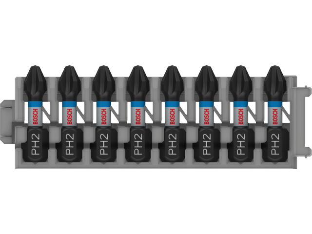 8-delni komplet vijačnih nastavkov Bosch PRO Phillips Impact, PH2, 25mm, 2608522324